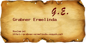Grabner Ermelinda névjegykártya